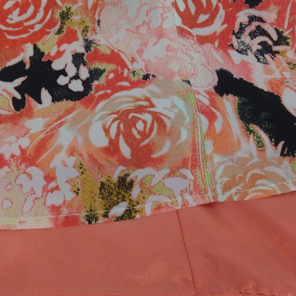 Candie's Pink Peach Floral Dress - Picture 4 of 7